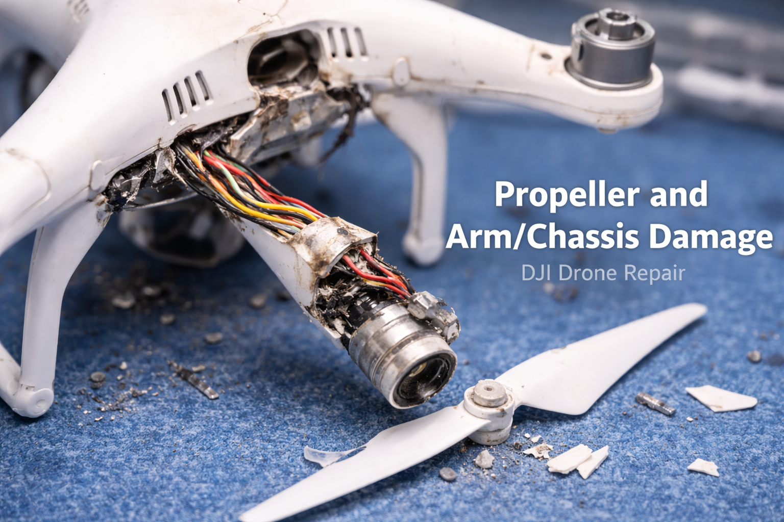 Propeller and Arm/Chassis Damage